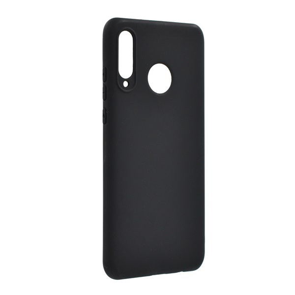Szilikon telefonvédő (matt) FEKETE [Huawei P30 Lite (Nova 4e)] (5996457871568)