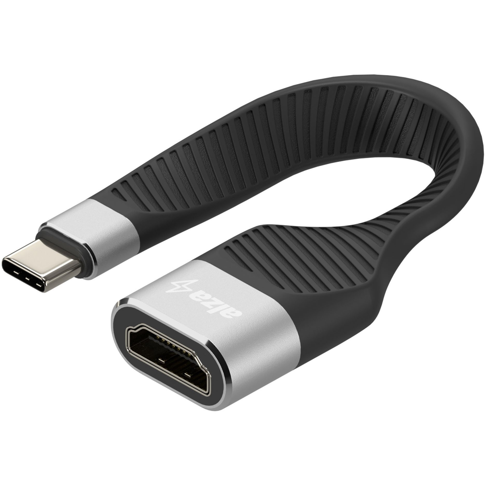 AlzaPower FlexCore USB-C 3.2 Gen 2 (M) to HDMI (F) 4K 60Hz fekete (APW-ADTCHD03B)