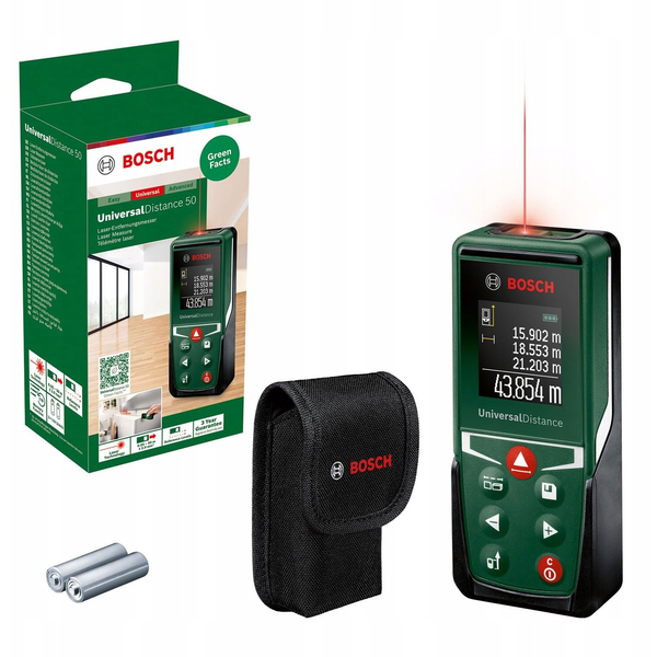 Bosch UniversalDistance 50 Distanziometro laser Nero, Verde 50 m