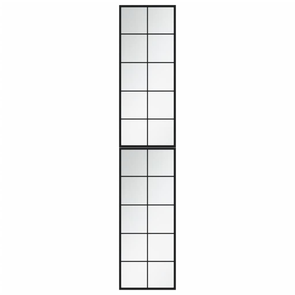 vidaXL Lustra ścienne, 2 szt., czarna rama, 100 x 40 cm, metal