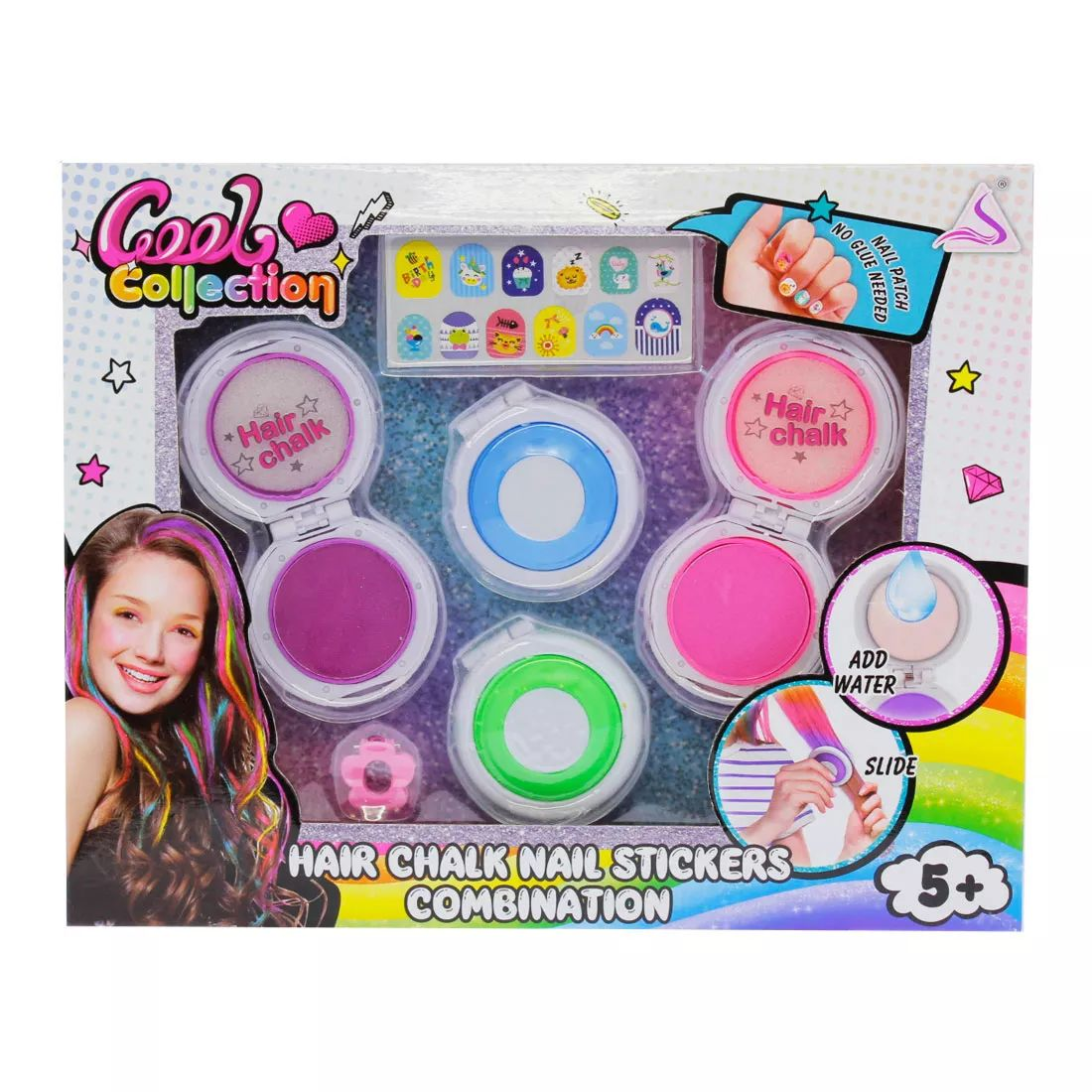 Hajszínező és körömmatrica készlet - 26 darabos (KR3272)