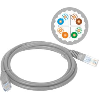 Alantec Patch-cord U/UTP kat.6A LSOH 0.5m szary