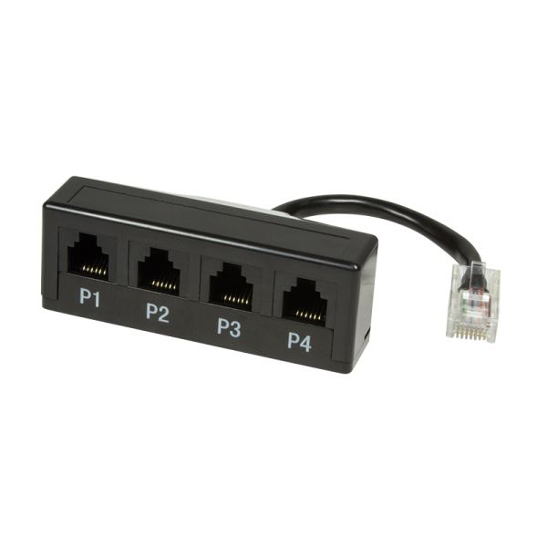 LogiLink passzív elosztó telefonokhoz RJ45 - 4 x RJ11 (MP0036)