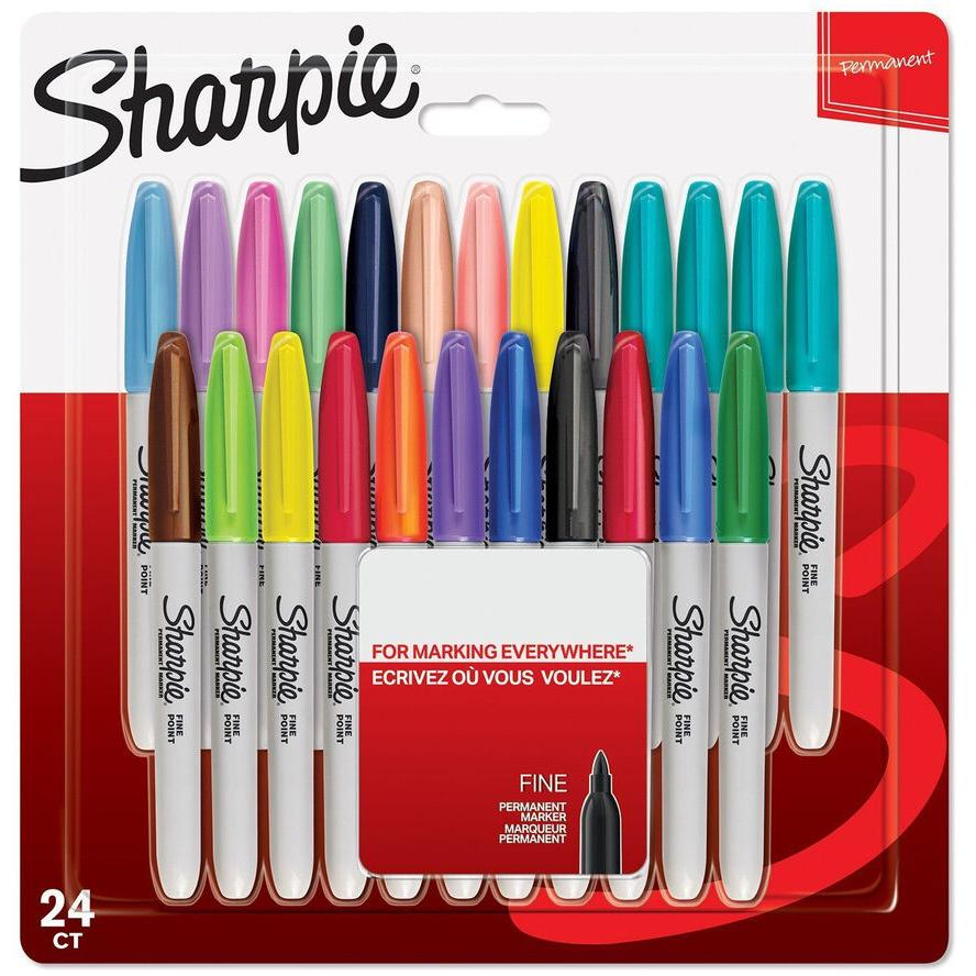 Sharpie Fine Electro Pop 1mm Jelölőmarker készlet - Vegyes színek (24 db / csomag) (1940862)