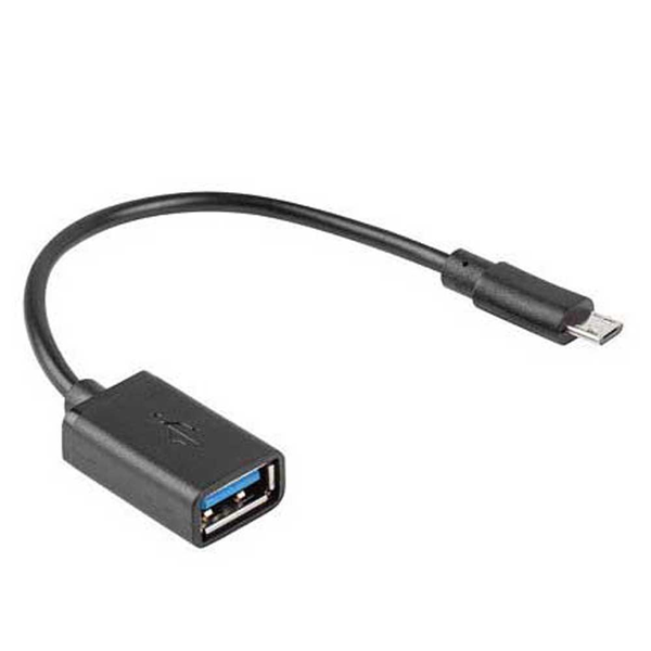 Adapter USB Lanberg microUSB - USB Czarny  (AD-OTG-UM-01)