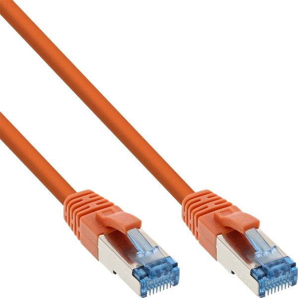InLine 76820O cavo di rete Arancione Cat6a S/FTP (S-STP)
