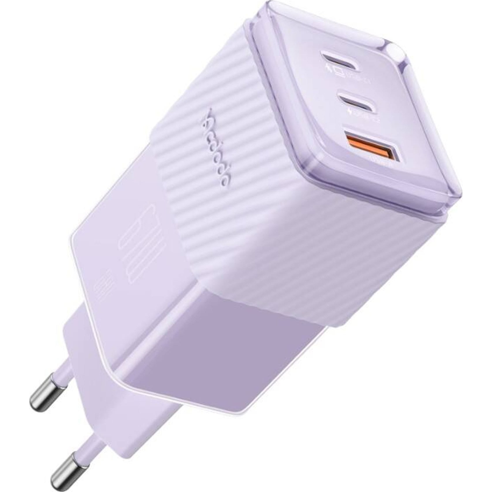 GaN 67W mains charger Mcdodo CH-1502 2x USB-C, USB-A (purple) (CH-1502)