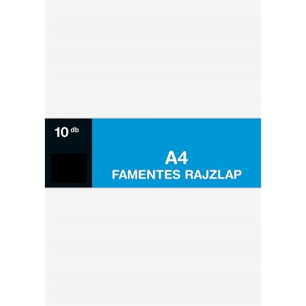 A4 120g famentes 10db rajzlap (P0018-2011)