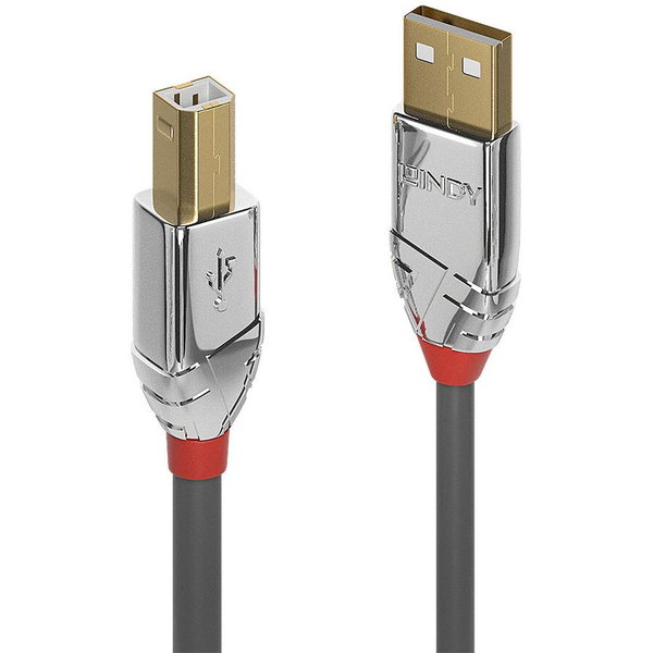 Lindy 36645 USB-kabel USB 2.0 7,5 m USB A USB B Grå