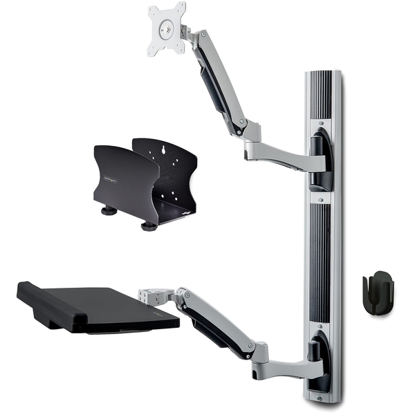 StarTech.com 2PASTSC-WALL-MOUNT computerwerkplek voor zitten en staan