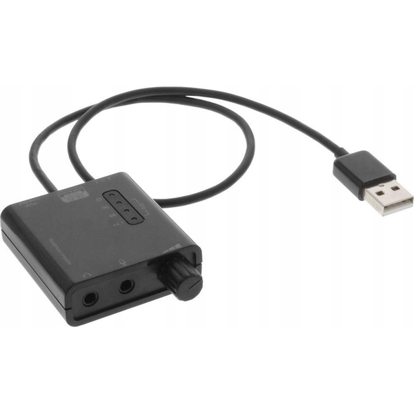 InLine 33052A fülhallgató erősítő 24-bit/96kHz Fekete