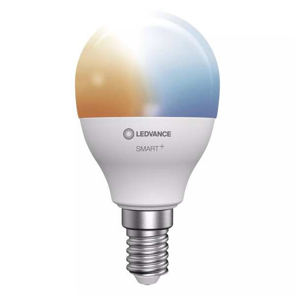 Ledvance Smart+ 5W E14 малка сфера LED източник на светлина с регулируема цветова температура