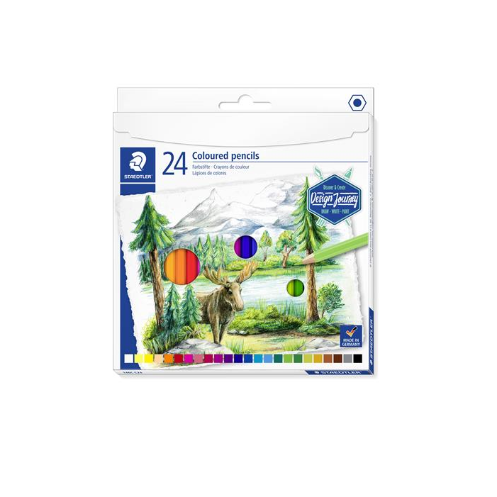 Staedtler Design Journey Hatszögletű színes ceruza készlet 24 darab - Vegyes (146C C24)