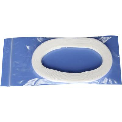 Tépőzár Kötegeléshez Bolyhos és horgos fél (H x Sz) 5000 mm x 10 mm Fehér TRU COMPONENTS 696-010-Bag 5 m (1586375)