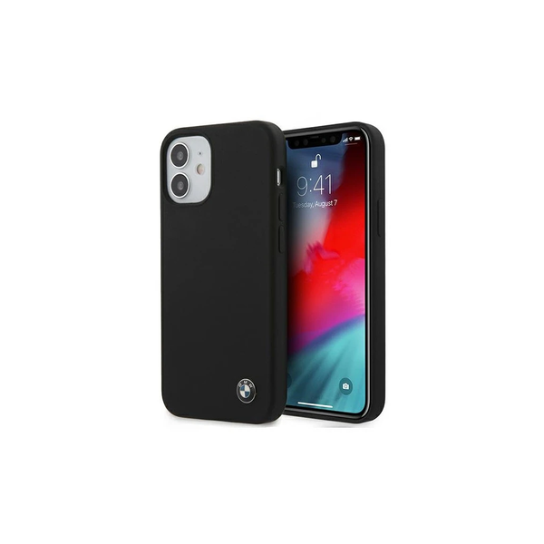 BMW BMHCP12SSILBK iPhone 12 mini készülékhez 5.4" merev tok Silicone Signature fekete