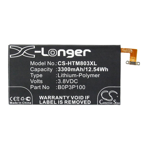 Cameron Sino Li-Polymer akku (3.8V/3300mAh, HTC 35H00211-00M kompatibilis) FEKETE (CS-HTM803XL)
