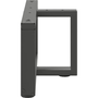 2 db antracit acél dohányzóasztal lábak T-alakú 60x25x(30-31)cm