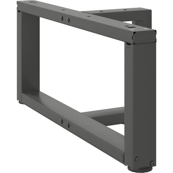 2 db antracit acél dohányzóasztal lábak T-alakú 60x25x(30-31)cm