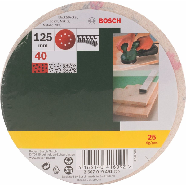 Bosch 2 607 019 491 príslušenstvo k brúskam 25 kusov