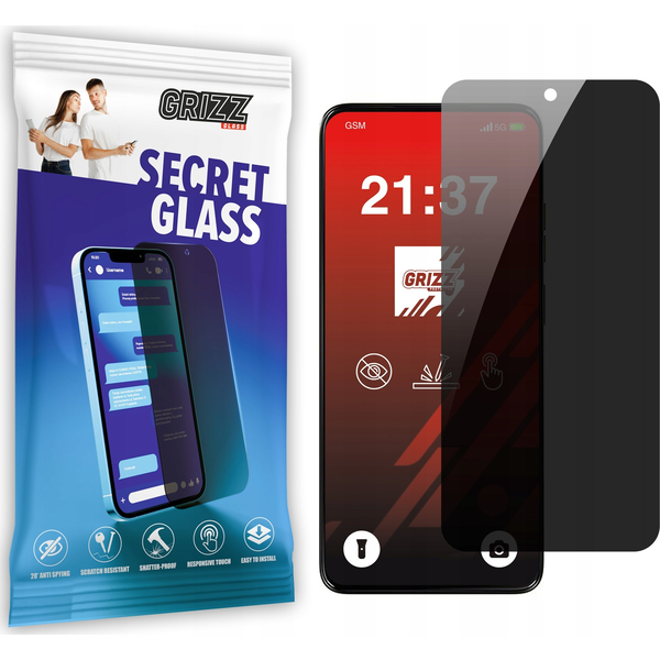 Szkło prywatyzujące GrizzGlass SecretGlass do Motorola Moto G15 Power