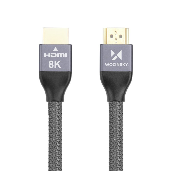 Kabel Wozinsky HDMI - HDMI 1m srebrny (WHDMI-10)