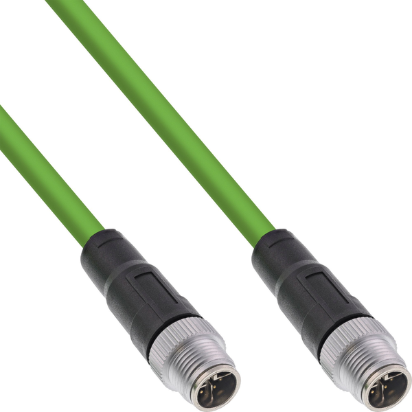 InLine 40520 sensor- & aktuatorkabel 20 m M12 Grøn
