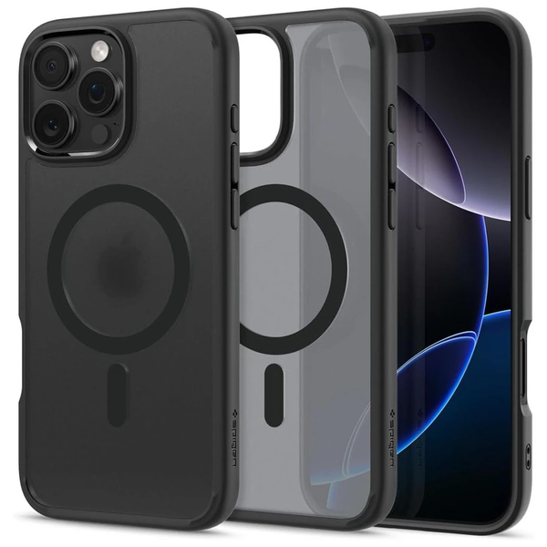 SPIGEN ULTRA HYBRID MAG MAGSAFE iPhone 16 Pro készülékhez tok – Frost fekete