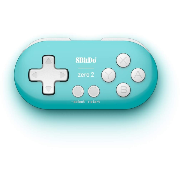 8BitDo Zero 2 Wireless Controller - Turquoise Edition - Nintendo Switch
