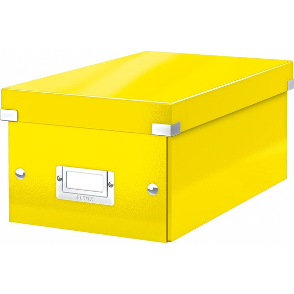 Leitz Click & Store WOW кутия за съхранение на оптични дискове 40 дискове Жълт Фазер