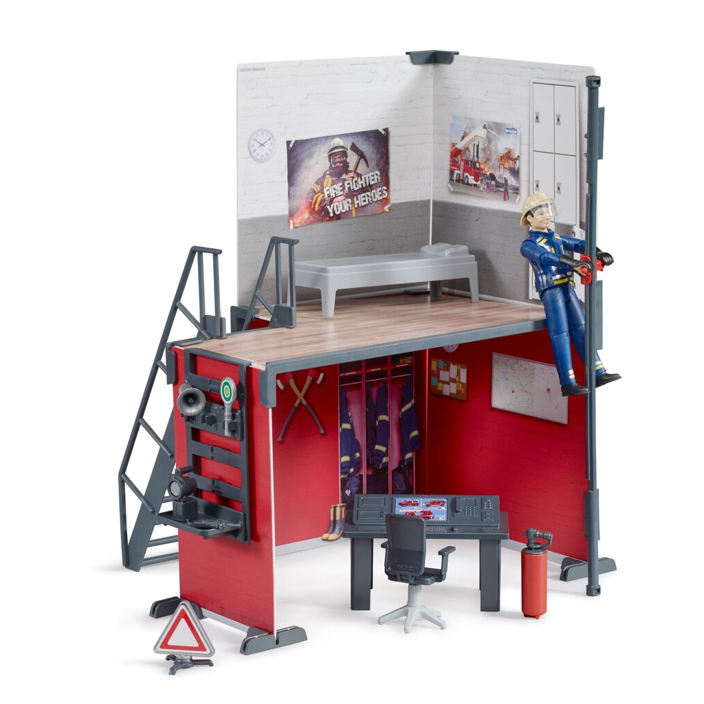 Bruder Tűzoltóállomás figurával (62702)