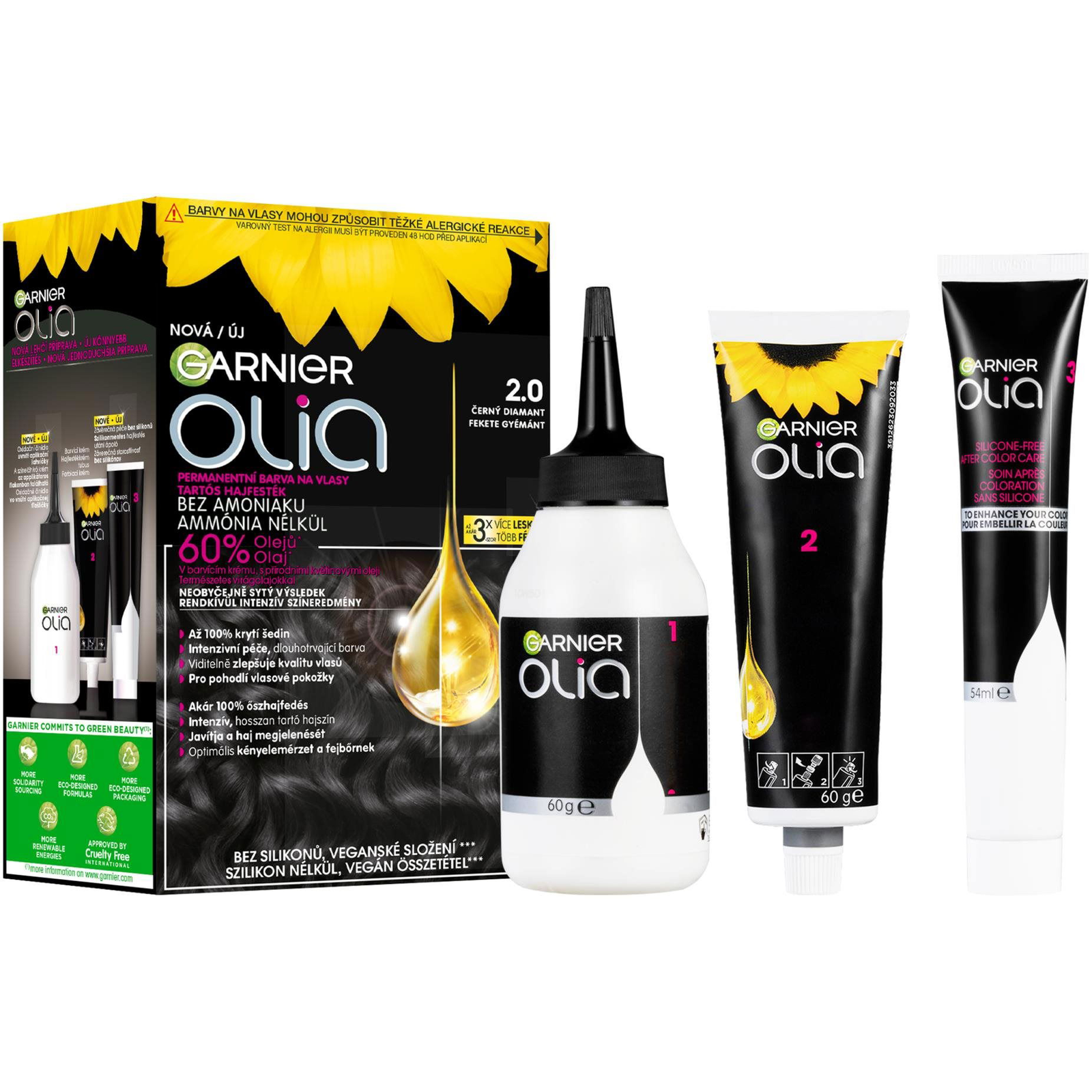 GARNIER Olia 2.0 Fekete gyémánt (3600542522588)