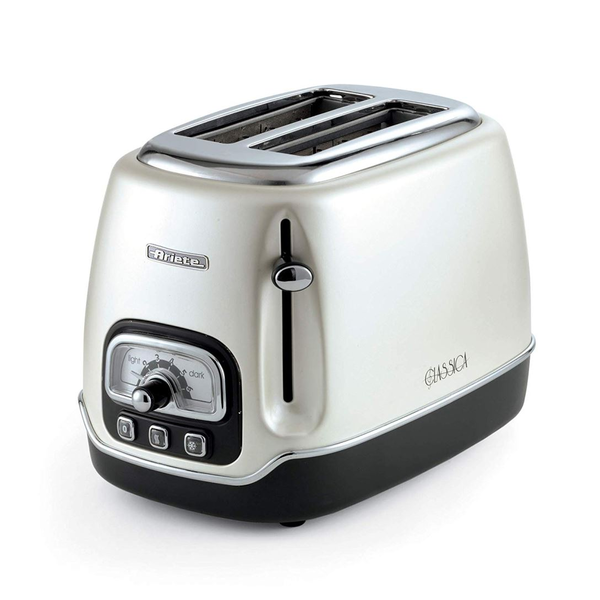 Тостер ARIETE Classic, до 2 филийки хляб 810W, перла