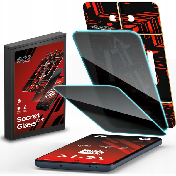 Szkło prywatyzujące GrizzGlass SecretGlass Easy do Samsung Galaxy M15 [2 PACK]