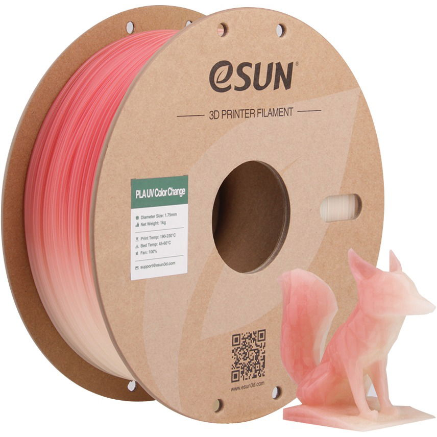 eSUN PLA-UV Color Change UV change Red 1kg (ESU241210)