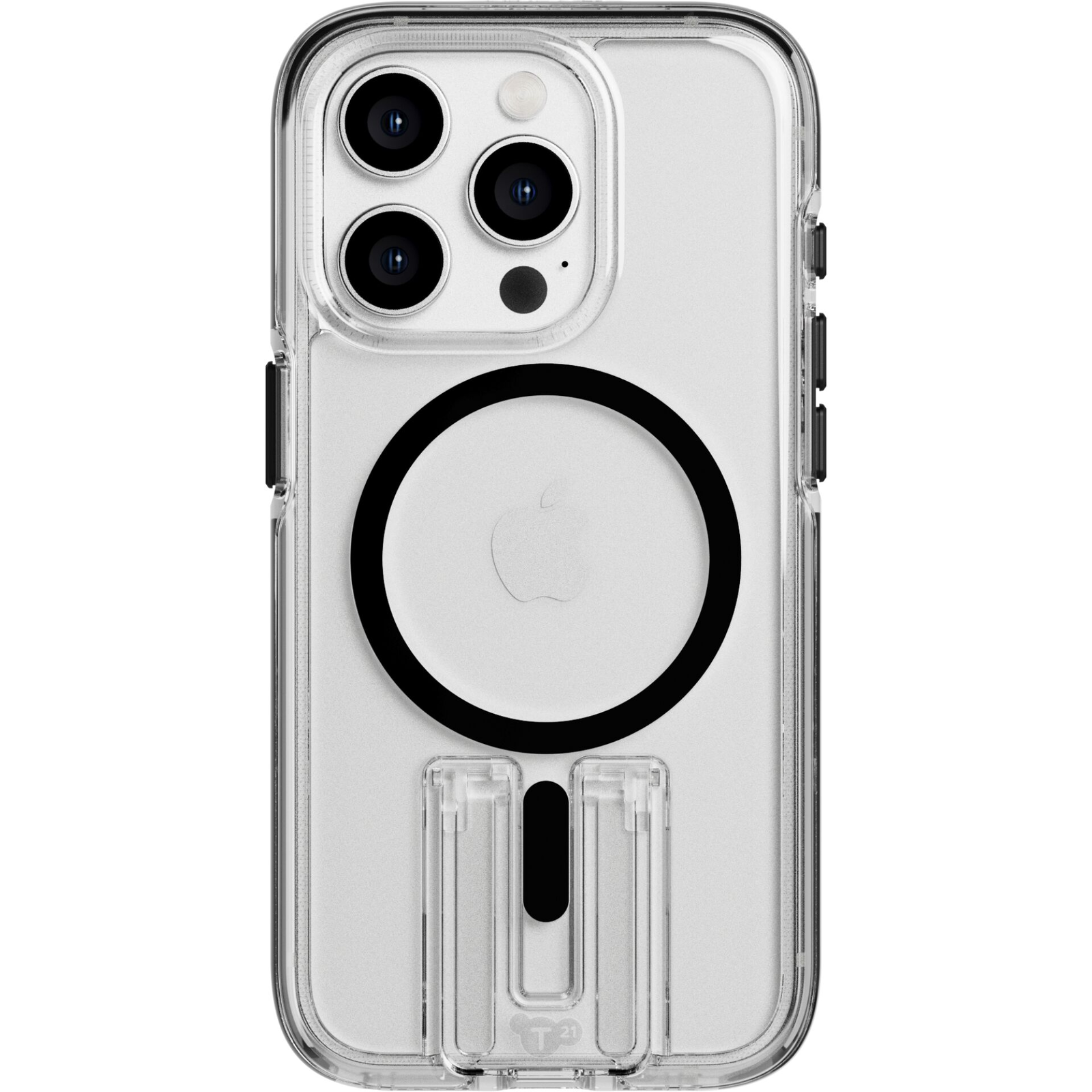 Tech21 EvoCrystal Kick iPhone 15 Pro MagSafe Telefon tok - Fekete/Átlátszó (T21-10458)