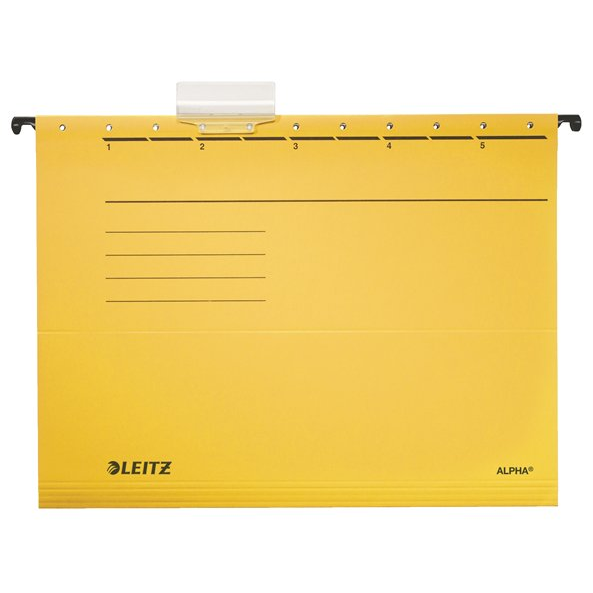 Leitz Alpha Standard A4 Függőmappa - Sárga (25 db) (19850115)
