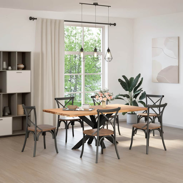 Noga do stołu jadalnego Spider Shape Czarny 120x68x(72-73) cm Stal