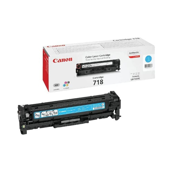 Canon CRG-718 C касета с синьо мастило, 2900 страници, оригинална