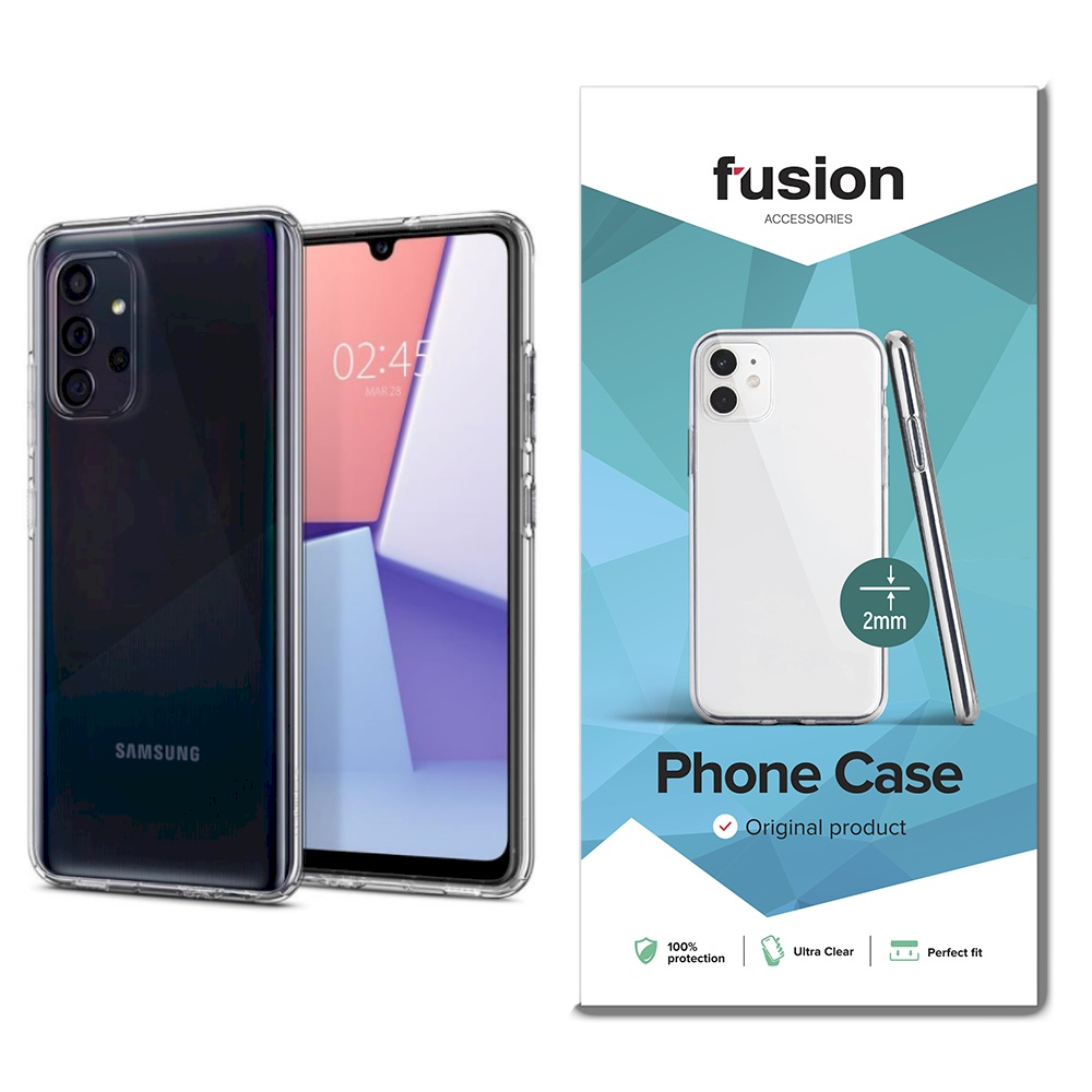 Fusion Ultra Clear Samsung Galaxy A72 / A72 5G Szilikon Tok - Átlátszó (FUS-OS-A726-2MM)