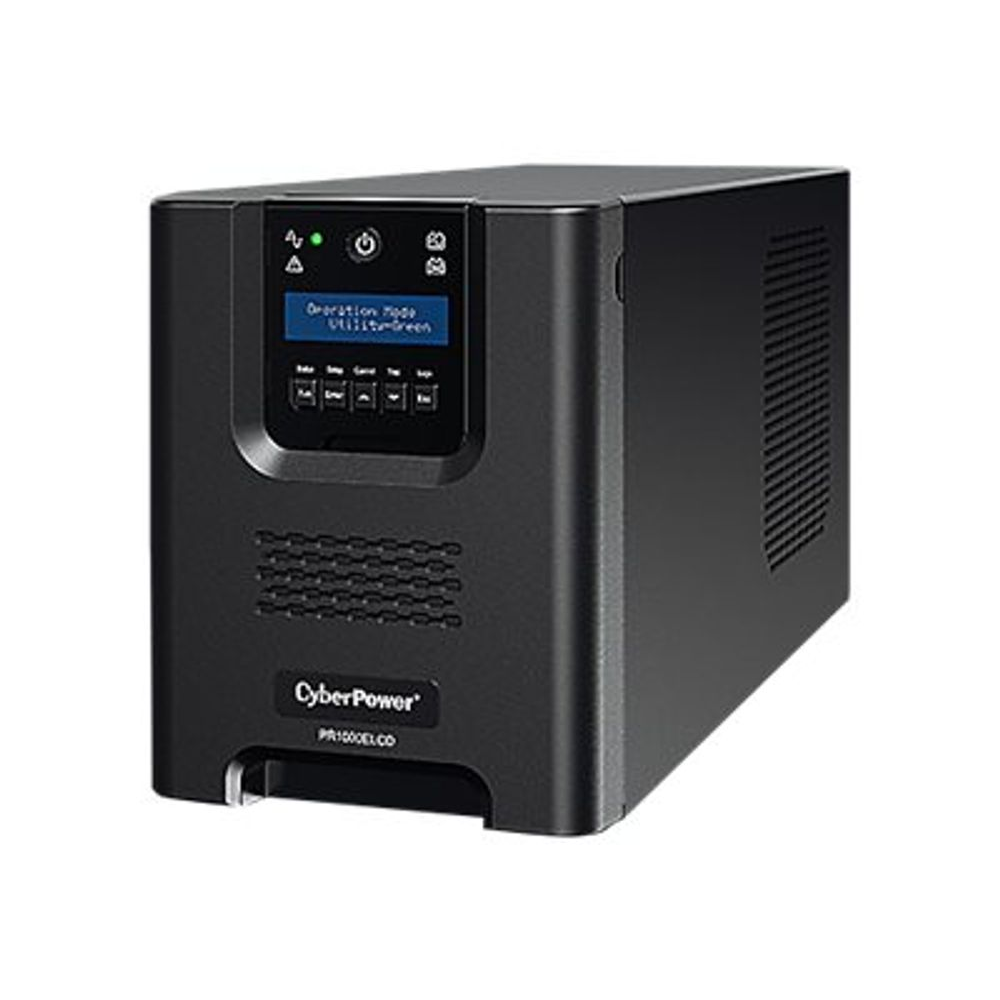 CyberPower PR1000ELCD szünetmentes tápegység (UPS) Vonal interaktív 1 kVA 900 W 8 AC kimenet(ek) (PR1000ELCD)