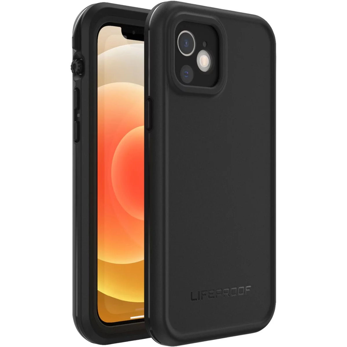 OtterBox Lifeproof FRE Apple iPhone 12 Műanyag Tok - Fekete (77-82137)