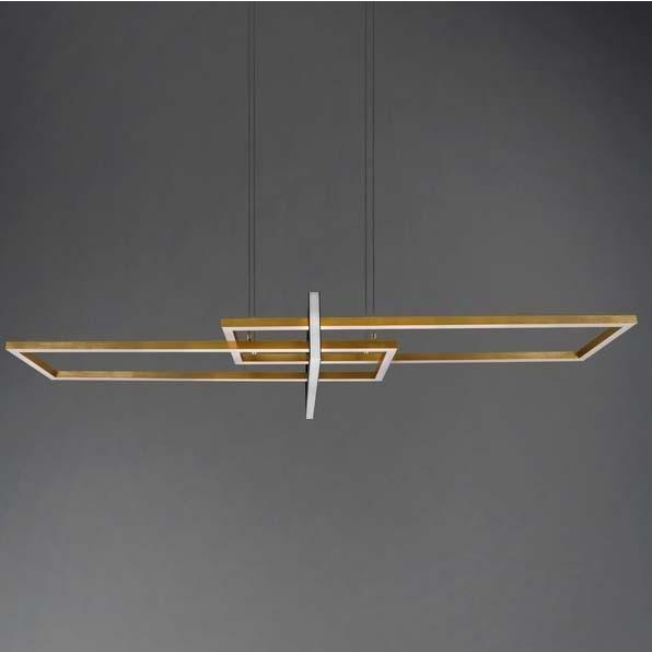 Lampa wisząca Trio Wisząca lampa LED Salinas 320310308 zwis 34W 3000K złote ramki