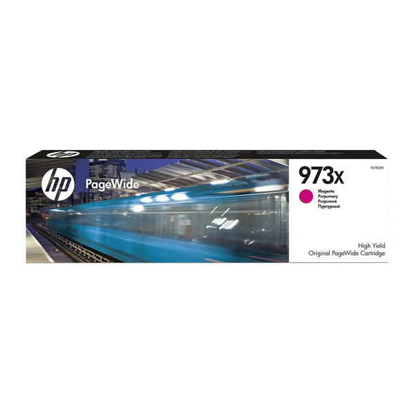 HP 973X High Yield Magenta Original PageWide Cartridge глава и патрон за мастиленоструен принтер 1 броя Оригинал Висок (XL) добив Пурпурен