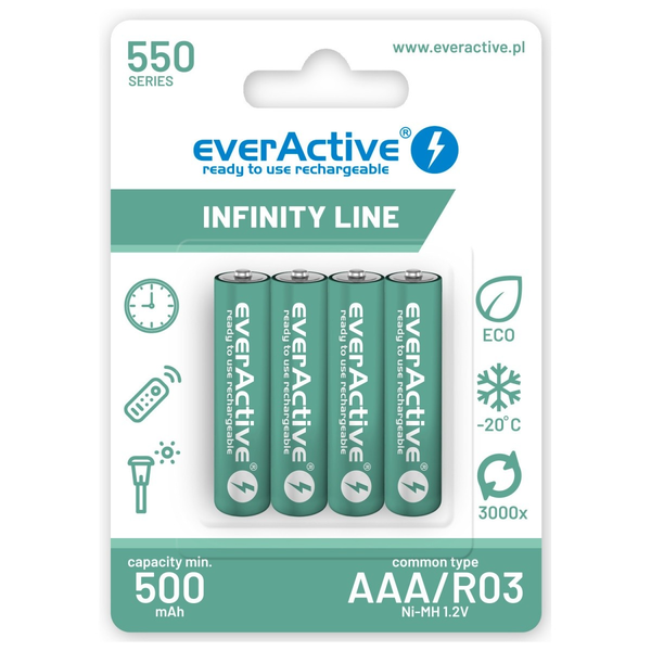 Ever Active EVHRL03-550 Újratölthető ceruzaelem (4db/csomag)