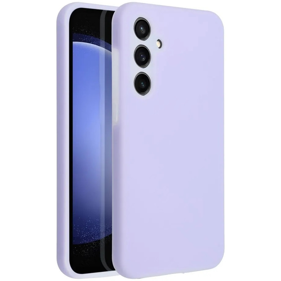 Samsung Galaxy A16 4G / A16 5G SM-A165F / A166B, Szilikon tok, mikrofiber plüss belső, Candy Case, lila (5903396330704)