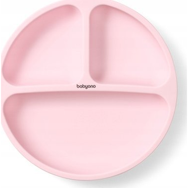 BabyOno szilikon tapadókoronggal, rózsaszín (ONO-21847)