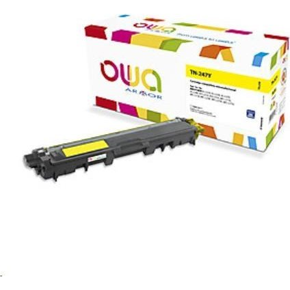 Cartuș de imprimantă compatibil OWA Armor TN-247Y, galben