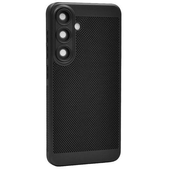 Gigapack Samsung Galaxy S24 Plus (SM-S926) légáteresztő, lyukacsos műanyag tok fekete (GP-151540) (GP-151540)