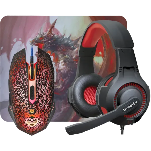 DEFENDER Dragon born MHP 003 gamer szett DEF520034