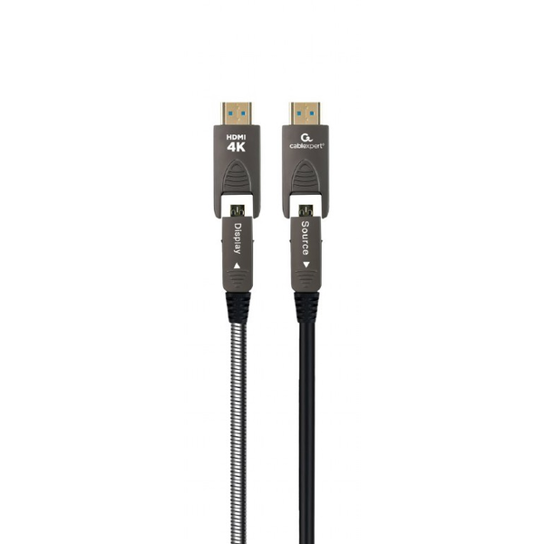 Gembird CCAP-HDMIDD-AOC-10M MicroHDMI / HDMI - MicroHDMI / HDMI 2.0 Aktív Optikai kábel 10m - Fekete